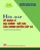 Ebook Hỏi đáp về quản lý địa chính - đất đai của chính quyền cấp xã: Phần 2