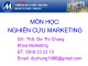 Bài giảng Nghiên cứu marketing: Chương giới thiệu