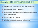 Bài giảng Kinh tế lượng: Chương 5 - Kiểm định và lựa chọn mô hình (29 trang)