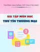 Bài tập môn học Thư tín thương mại: Thư tín thương mại liên quan đến việc nhập khẩu một sản phẩm mới từ nhà cung cấp nước ngoài và ứng dụng Chat GPT để cải thiện nội dung bức thư