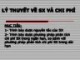 Bài giảng Lý thuyết về sản xuất và chi phí
