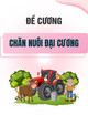 Đề cương ôn tập môn Chăn nuôi đại cương