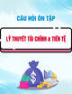 Câu hỏi ôn tập môn Lý thuyết tài chính & tiền tệ