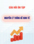 Câu hỏi ôn tập Nguyên lý thống kê kinh tế