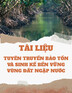 Tài liệu Tuyên truyền, phổ biến nâng cao nhận thức cộng đồng về bảo tồn và sử dụng bền vững, mô hình sinh kế bền vững về môi trường  tại các vùng đất ngập nước của Việt Nam