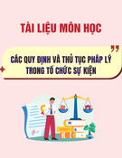 Tài liệu môn học Các quy định và thủ tục pháp lý trong tổ chức sự kiện