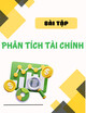 Bài tập môn Phân tích tài chính (Lý thuyết và bài tập)