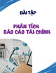 Bài tập Phân tích báo cáo tài chính