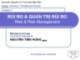 Bài giảng Nguyên lý & thực hành bảo hiểm: Module 2 - ThS. Nguyễn Tiến Hùng