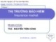 Bài giảng Nguyên lý & thực hành bảo hiểm: Module 1 - ThS. Nguyễn Tiến Hùng