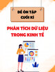 Đề ôn tập cuối kì môn Phân tích dữ liệu trong kinh tế năm 2022-2023